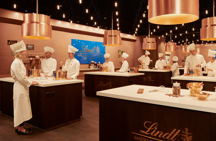 The CHOCOLATERIA where visitors can create chocolate themselves