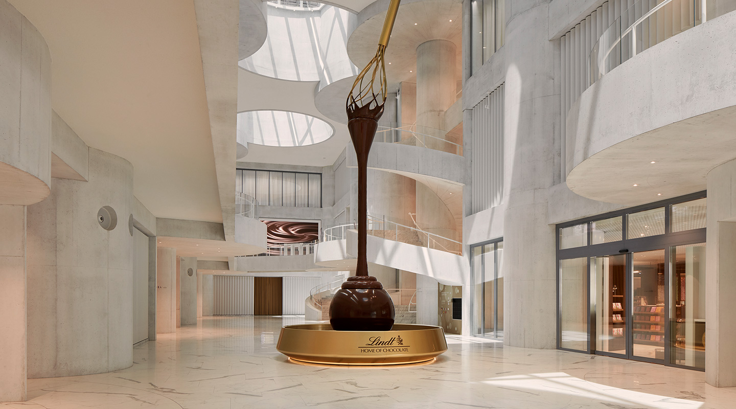 The Lindt chocolate fountain